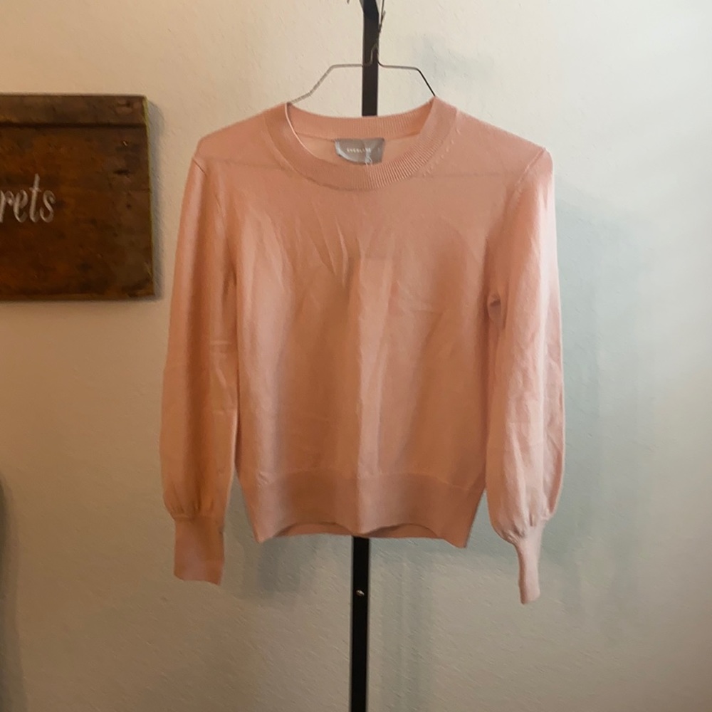 Everlane light peach/pink knitted too